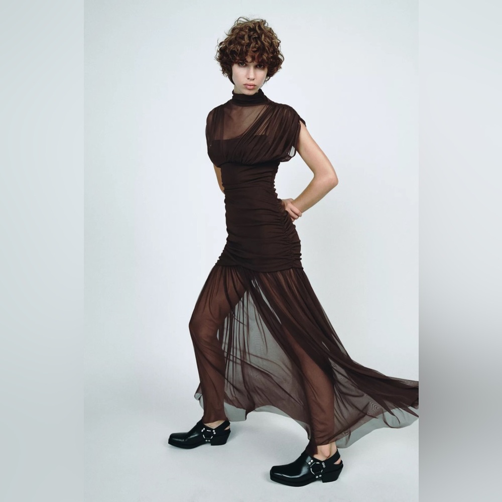 NWT Zara Combination Tulle Dress